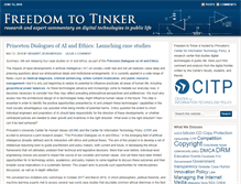 Tablet Screenshot of freedom-to-tinker.com